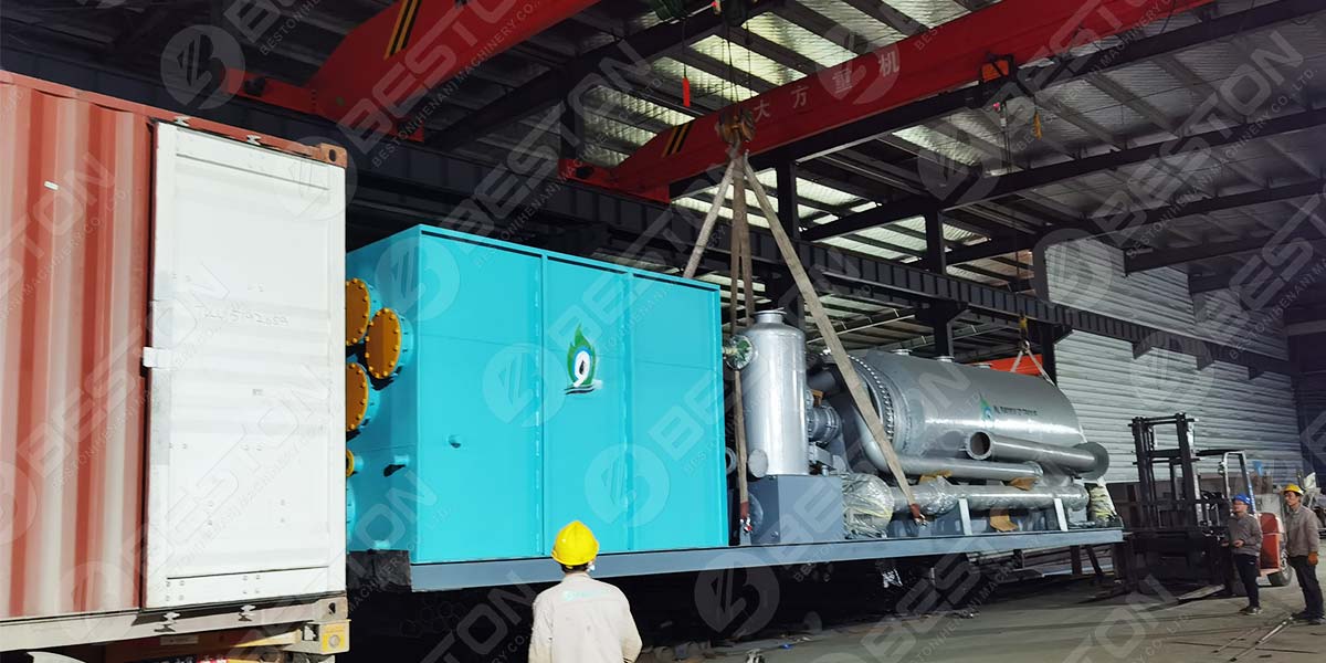 BLJ-3 Small Mobile Pyrolysis Plant to Oman